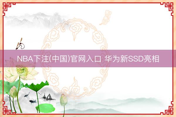 NBA下注(中国)官网入口 华为新SSD亮相