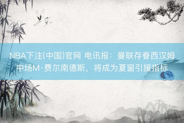 NBA下注(中国)官网 电讯报：曼联存眷西汉姆中场M·费尔南德斯，将成为夏窗引援指标